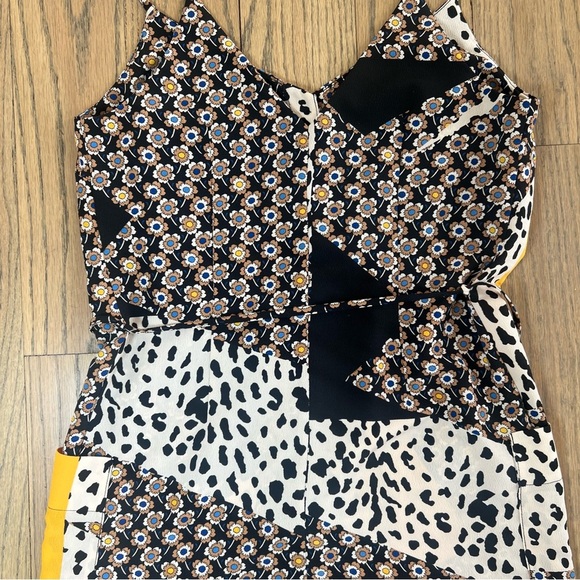 Topshop Women’s Spaghetti Strap Bohemian Patchwork Romper Size US 2 - Picture 11 of 16